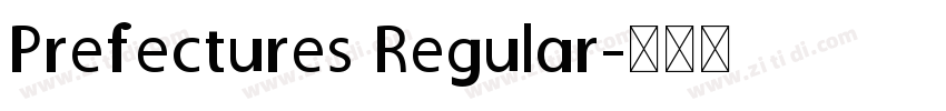 Prefectures Regular字体转换
